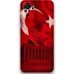 Gramaphone Xiaomi Redmi Note 10 Uyumlu Atatürk Desenli Telefon Kılıfı + Ekran Koruyucu - 5848