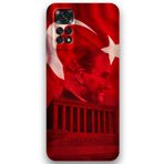 Gramaphone Xiaomi Redmi Note 11 Pro 5G ile Uyumlu Atatürk Desenli Telefon Kılıfı + Ekran Koruyucu - 5848