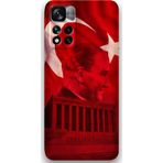 Gramaphone Xiaomi Redmi Note 11 Pro Plus 5G Uyumlu Atatürk Desenli Telefon Kılıfı + Ekran Koruyucu - 5848