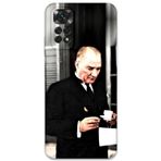 Gramaphone Xiaomi Redmi Note 11S Uyumlu Atatürk Desenli Telefon Kılıfı + Ekran Koruyucu - 5850