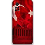 Gramaphone Xiaomi Redmi Note 12 Pro 4G Uyumlu Atatürk Desenli Telefon Kılıfı + Ekran Koruyucu - 5848