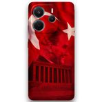 Gramaphone Xiaomi Redmi Note 14 5G Uyumlu Atatürk Desenli Telefon Kılıfı + Ekran Koruyucu - 5848
