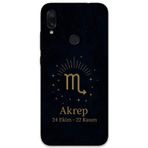 Gramaphone Xiaomi Redmi Note 7 Uyumlu Akrep Burcu Desenli Telefon Kılıfı + Ekran Koruyucu - 5775