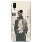 Gramaphone Xiaomi Redmi Note 7 Uyumlu Anime Desenli Telefon Kılıfı + Ekran Koruyucu - 5878