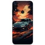 Gramaphone Xiaomi Redmi Note 7 Uyumlu Araba Desenli Telefon Kılıfı + Ekran Koruyucu - 5766