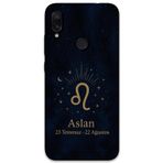 Gramaphone Xiaomi Redmi Note 7 Uyumlu Aslan Burcu Desenli Telefon Kılıfı + Ekran Koruyucu - 5772