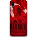 Gramaphone Xiaomi Redmi Note 7 Uyumlu Atatürk Desenli Telefon Kılıfı + Ekran Koruyucu - 5848