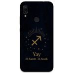 Gramaphone Xiaomi Redmi Note 7 Uyumlu Yay Burcu Desenli Telefon Kılıfı + Ekran Koruyucu - 5776