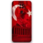 Gramaphone Xiaomi Redmi Note 9 ile Uyumlu Atatürk Desenli Telefon Kılıfı + Ekran Koruyucu - 5848