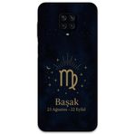 Gramaphone Xiaomi Redmi Note 9s ile Uyumlu Başak Burcu Desenli Telefon Kılıfı + Ekran Koruyucu - 5773