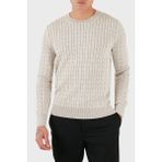 Gran Sasso % 100 Yün Regular Fit Bisiklet Yaka Kazak Erkek Kazak 57101 14401 005 - Bej - 52