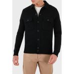 Gran Sasso % 100 Yün Regular Fit Düğmeli Cepli Örme Ceket Erkek Ceket 13109 25079 099 - Siyah - 54
