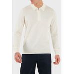 Gran Sasso % 100 Yün Regular Fit Yarım Fermuarlı Polo Yaka Kazak Erkek Polo Yaka Kazak 55125 14290 005 - Ekru - 50