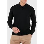 Gran Sasso% 100 Yün Regular Fit Yarım Fermuarlı Polo Yaka Kazak Erkek POLO YAKA KAZAK 55125 14290 099