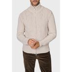 Gran Sasso Yün ve Kaşmir Karışımlı Regular Fit Dik Yaka Fermuarlı Hırka Erkek HIRKA 10155 19654 113