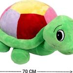 Gran Toys Peluş Renkli Kaplumbağa - 70Cm