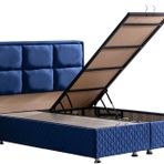 Grand 90x200 cm Lacivert New Baza ve Başlık Seti
