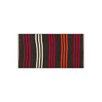 Grand Hedef Halı Anadolu El Dokuma Beyaz Çizgili Desen Vintage Kilim Sarı
