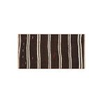 Grand Hedef Halı Anadolu El Dokuma Beyaz Rengi Çizili Siyah Vintage Kilim Sarı