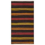 Grand Hedef Halı Anadolu El Dokuma Çizgili Desen Vintage Kilim Kahverengi