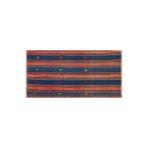 Grand Hedef Halı Anadolu El Dokuma Kiremit Larcivert Renk Vintage Kilim Beyaz