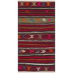 Grand Hedef Halı Anadolu El Dokuma Murdum Rengi Vintage Kilim Çok Renkli