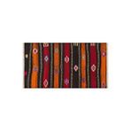 Grand Hedef Halı Anadolu El Dokuma Siyah Turuncu Renk Vintage Kilim Pembe