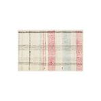 Grand Hedef Halı Beyaz Yeşil Mercan Renk El Dokuma Vintage Kilim Paspas