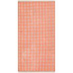 Grand Hedef Halı El Dokuma Bakir Rengi Kareli Desen Vintage Kilim Sarı