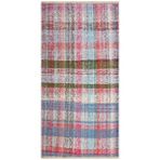 Grand Hedef Halı El Dokuma Yeşil Mavi Rengi Vintage Kilim Pembe