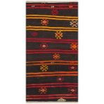 Grand Hedef Halı Eşsiz Anadolu El Dokuma Kirmizi Çiçekli Vintage Kilim Çok Renkli