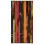 Grand Hedef Halı Eşsiz El Dokuma Turuncu Kirmizi Rengi Çiçekli Vintage Kilim Kahverengi