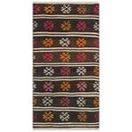 Grand Hedef Halı Gerçek El Dokuma Çiçekli Desen Vintage Kilim Pembe