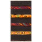 Grand Hedef Halı Gerçek El Dokuma Eskitme Vintage Kilim Sarı