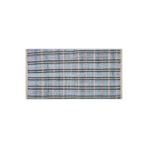 Grand Hedef Halı Gerçek El Dokuma Gri Açik Mavi Çizgili Vintage Kilim Çok Renkli