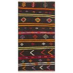 Grand Hedef Halı Gerçek El Dokuma Karişik Rengi Vintage Kilim Krem