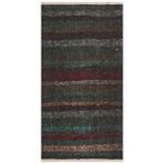Grand Hedef Halı Gerçek El Dokuma Koyu Renkli Vintage Kilim Siyah
