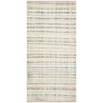 Grand Hedef Halı Gerçek El Dokuma Naturel Renk Çizgili Vintage Kilim Krem