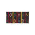 Grand Hedef Halı Gerçek El Dokuma Renkli Çiçekli Desen Vintage Kilim Çok Renkli