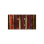 Grand Hedef Halı Gerçek El Dokuma Sari Kirmizi Renk Vintage Kilim Çok Renkli