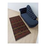 Grand Hedef Halı Karişik Rengi Geometrik Desen El Dokuma Vintage Kilim Gümüş