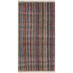 Grand Hedef Halı Naturel Rengi Çizgili El Dokuma Vintage Kilim Siyah