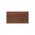 Grand Hedef Halı Naturel Renk Çizgili El Dokuma Vintage Kilim Siyah