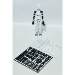 Grand TALİSMAN Oynar Eklemli Hareketli Robot Oyuncak Aksiyon Figürü 3D Baskı dummy 13 cm(Maket) (SİYAH-BEYAZ)
