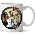 Grand Theft Auto San Andreas Gta 5 Porselen Kupa Bardak - Beyaz - 199 ml
