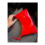 Grandcollection Raby Model Cherry Red Kırmızı Rugan Baget Pinterest Omuz Çanta