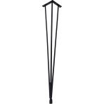 Grande Home Izmir 4 Lü Metal Firkete Ahşap Kütük Sehpa ve Masa Ayağı 54 cm