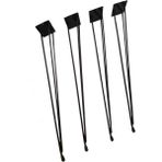 Grande Home İzmir Kütük ve Ahşap Metal Zigon Sehpa Ayağı - 48 cm