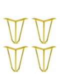 Grande Home Side Metal Ahşap ve Kütük Sehpa Ayağı 15 cm Gold 4 Adet