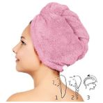 Grande Home Wellmop Saç Havlusu - 20 x 30 cm - Pembe